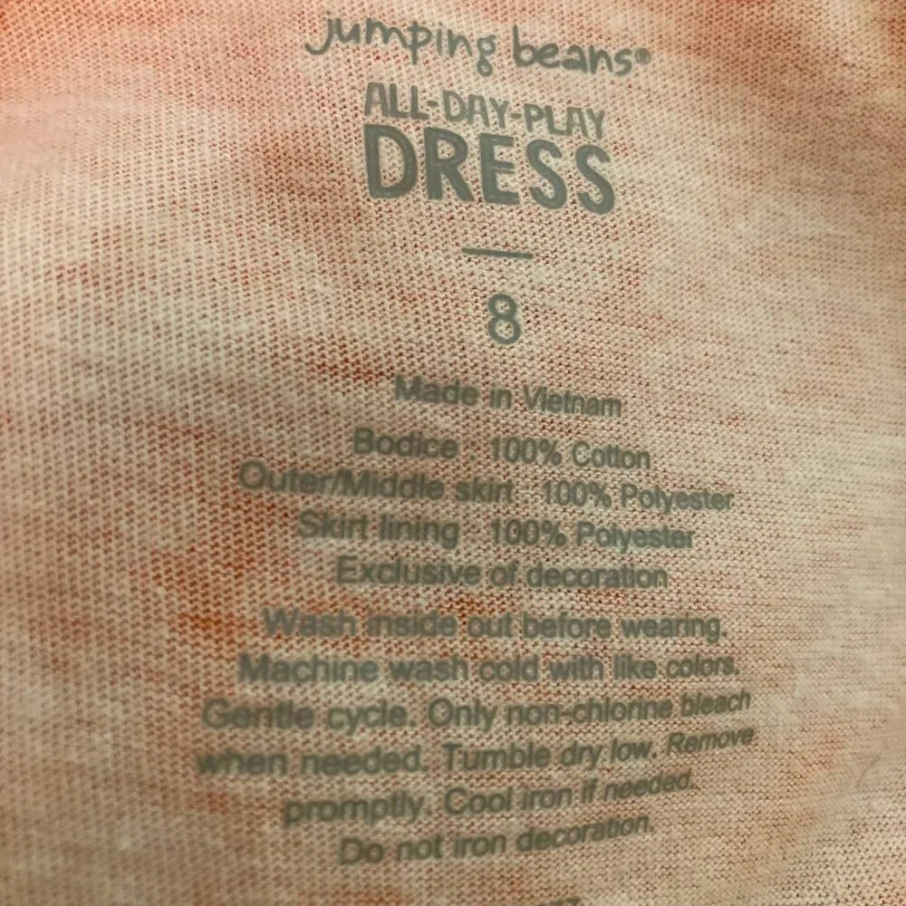 Jumping Beans Girl’s Cotton Halloween Dress  - Size 8Y